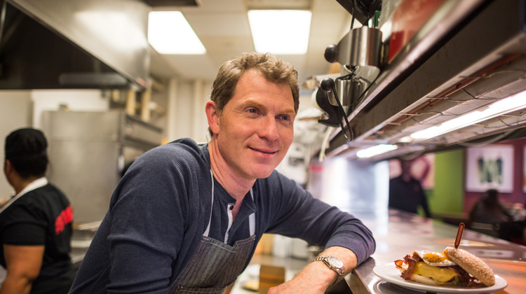 Bobby Flay appears at his new restaurant at Hartsfield-Jackson